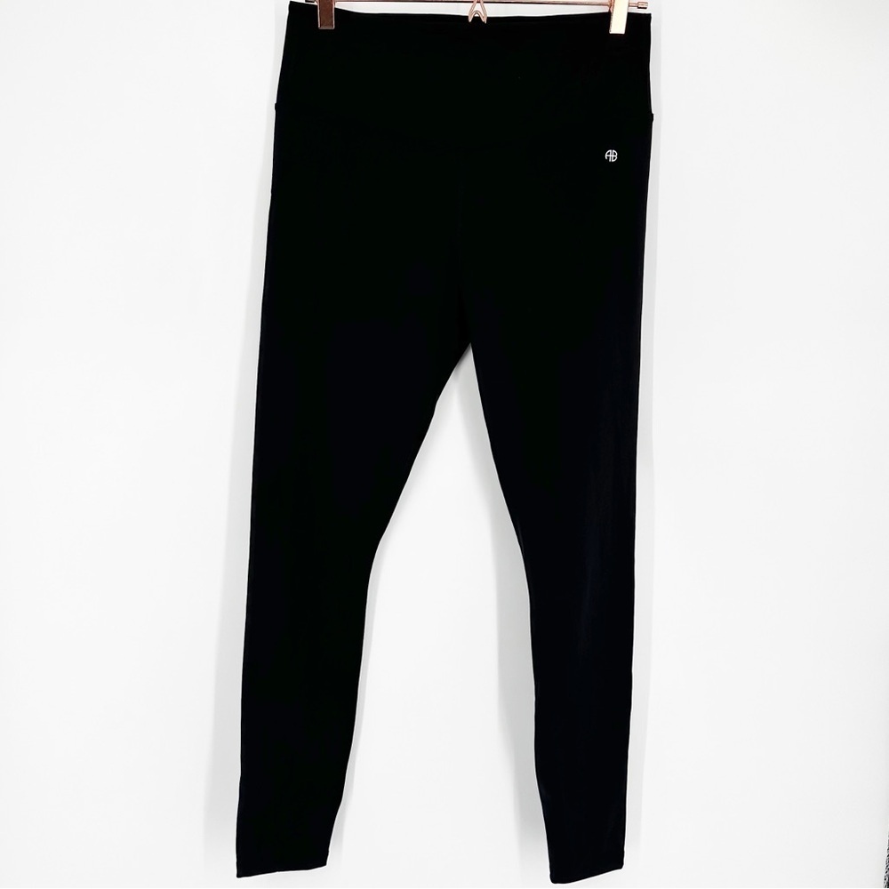Anine Bing Blake Leggings Black Large - Picture 2 of 5